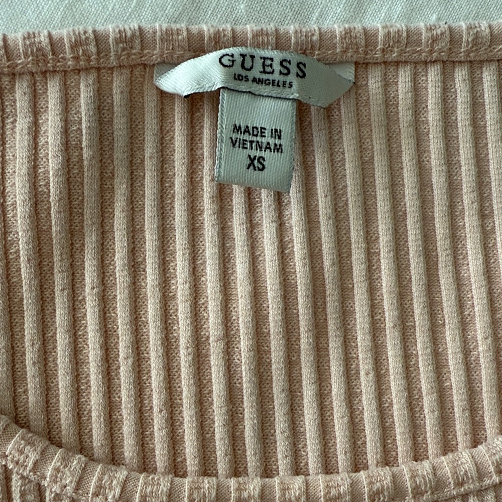 Guess Ribbed Blush Tank Top - Picture 3 of 3